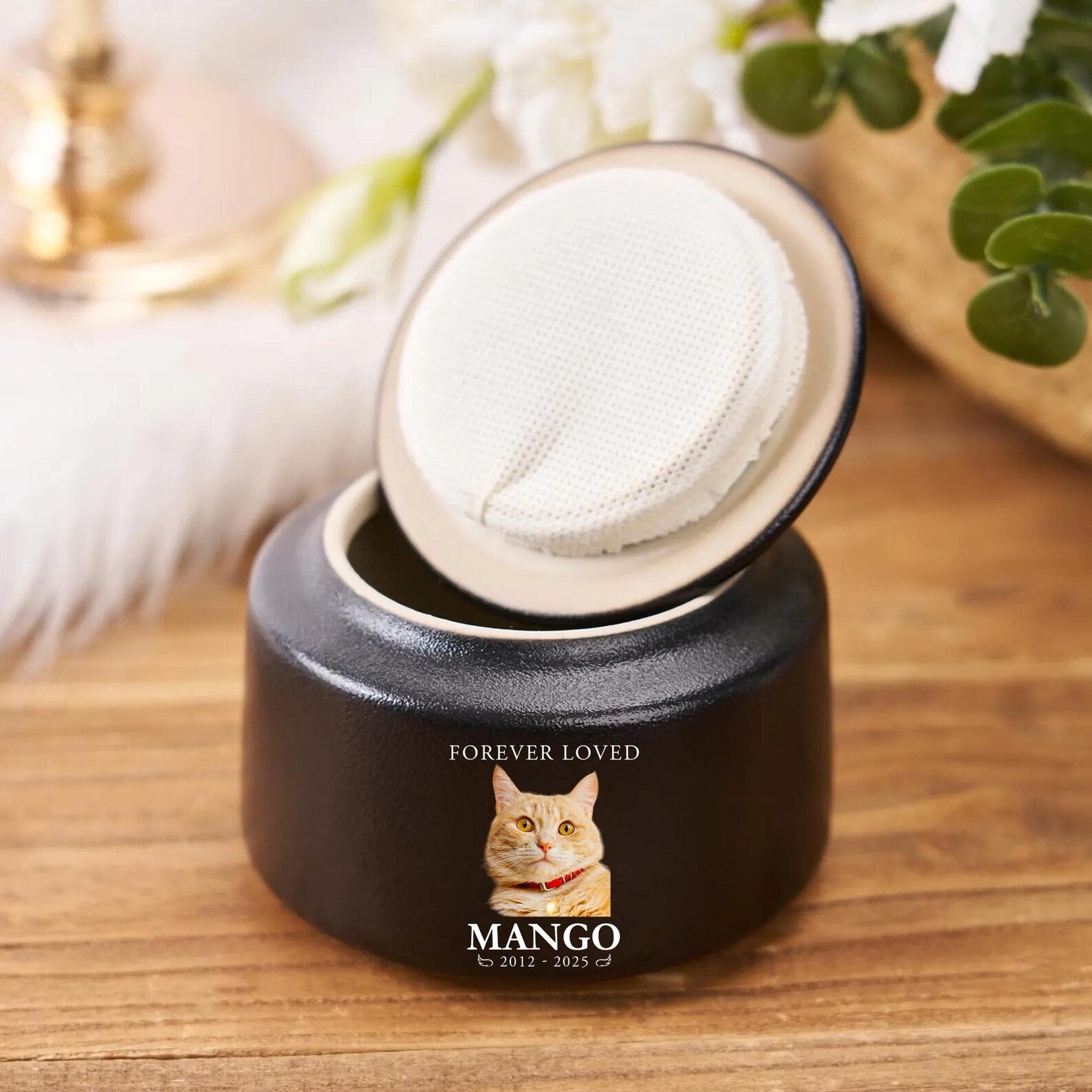 Custom Pet Urn With Photo, Pet Fur Memorial Keepsake, Pet Memorial Gift, Urn For Dog, Dog Loss Sympathy Gift, Gift for Pet Lovers. MGBILUMIE1