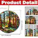 Redwood National Park Ceramic Ornament, National Park Christmas Ornament, US National Parks Gifts, Christmas Decoration, Christmas Gifts. COBILUMIE82