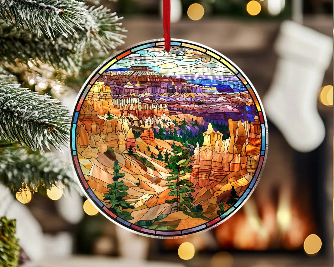 Bryce Canyon National Park Ornament, National Park Christmas Ornament, US National Parks Gift, Christmas Tree Decoration, Christmas Gifts. COBILUMIE86