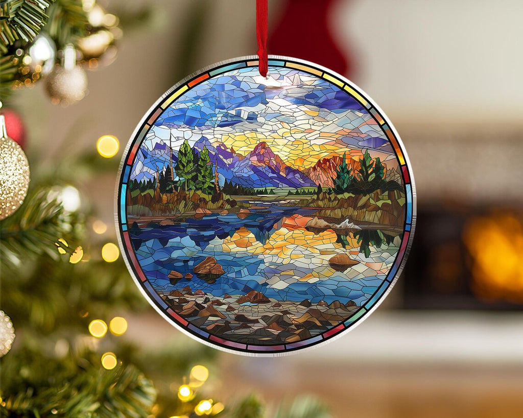 Grand Teton National Park Christmas Ornament, US National Parks Gifts, National Park Ornament, Christmas Tree Decoration, Christmas Gifts. COBILUMIE87