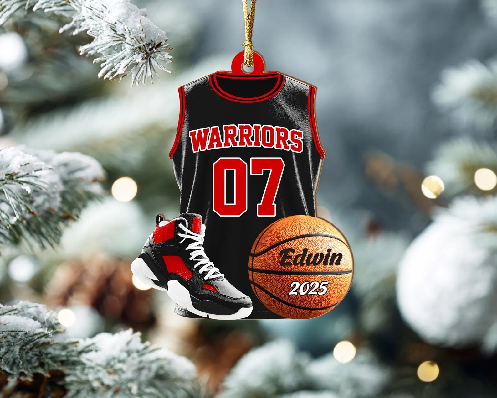 Personalized Basketball Player Ornament, Sport Ornament, Basketball Fan Gift, Basketball Team Gift, Team Christmas Gift, Christmas Decor. COBILUMIE58