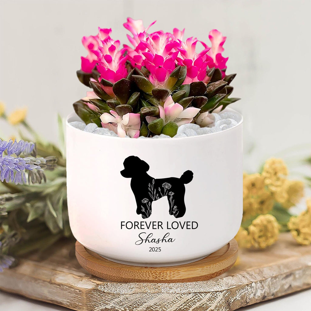 Custom Dog Memorial Planter, Custom Dog Plant Pot, Dog Memorial Gift, Loss of Dog Sympathy Gift, Pet Loss Gift, Pet Memorial Gift. MGBILUMIE5
