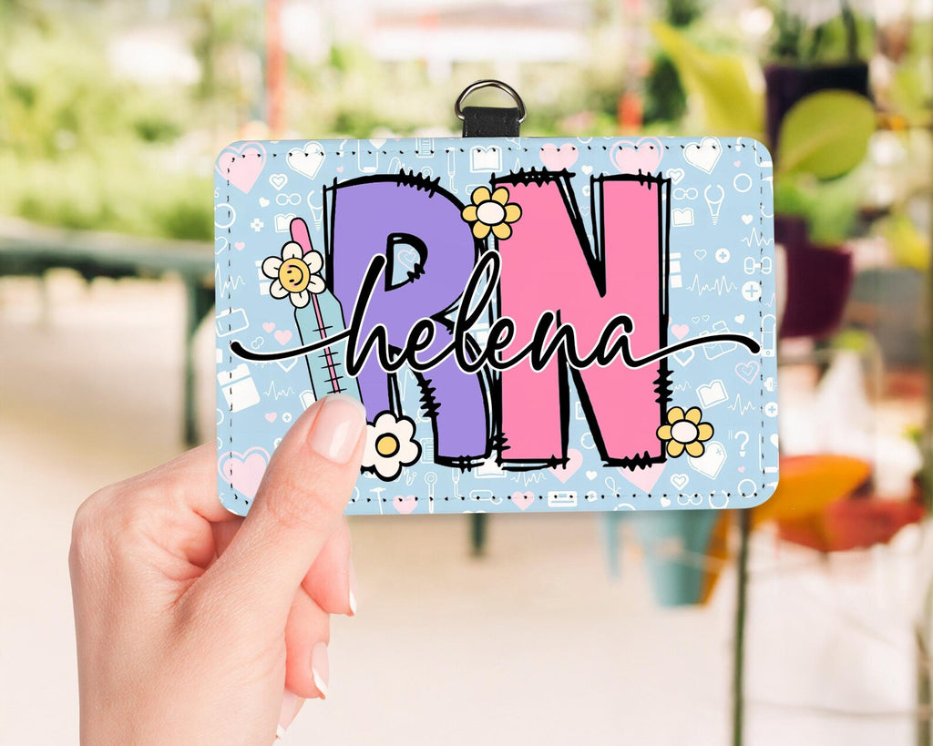 Personalized Nurse ID Badge Holder, Gift For Nurse, RN NICU Gift, Nurse School Badge Holder, New Nurse Gift, Doctor Gift, Nurse Stuff. BHBILIMIE3