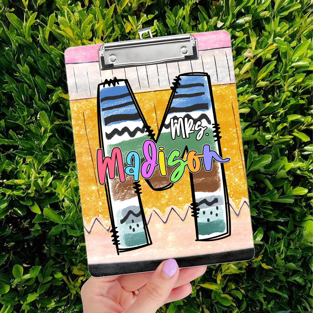 Custom Faux Glitter Teacher Clipboard, Custom Back To School Teacher Gift, Teacher Appreciation Gift, New Teacher Gift, School Supplies. BTSBILUMIE4