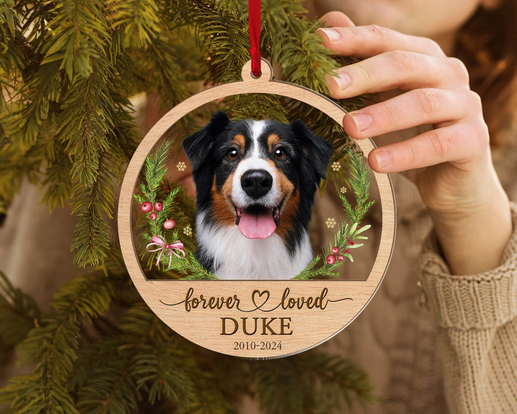 Personalized Cat Memorial Ornament, Custom Pet Christmas Ornament, Dog Christmas Ornament, Cat Christmas Ornament, Christmas Decoration.  COBILUMIE61
