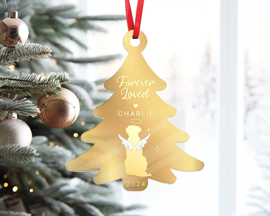 Personalized Pet Memorial Christmas Ornament, Custom Dog Memorial Ornament, Pet Loss Gift, Dog Lover Gifts, Pet Christmas Tree Decor COBILUMIE54