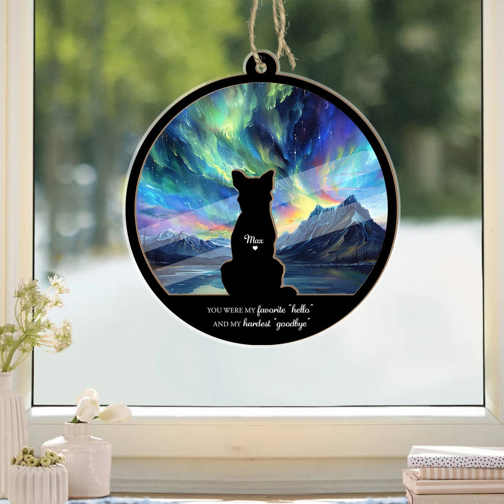 Personalized Loss Of Dog Gift, Pet Memorial Suncatcher, Dog Memorial Gift, Pet Loss Sympathy Gift, Dog Sympathy Gift, Pet Suncatcher. SCCBILUMMIE46