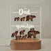 Personalized Papa Bear Gift, First Dad Now Grandpa Night Light, Custom Father's Day Gift, Gift For Dad, Gift For Grandpa, New Grandpa Gift. FDBILUMIE14