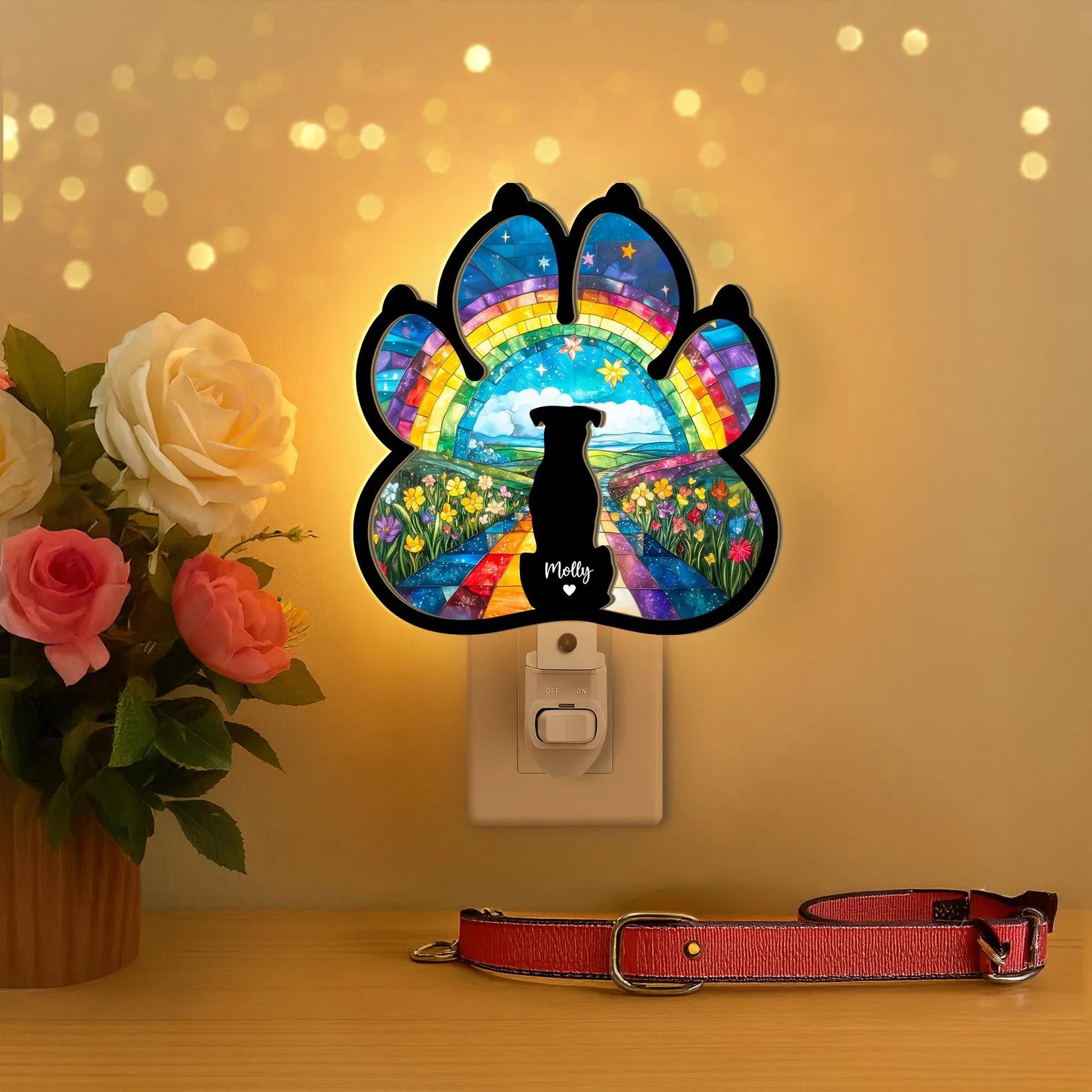 Custom Dog Loss Memorial Night Light, Custom Dog Memorial Gift, Pet Memorial Gift, Loss of Dog Sympathy Gift, Dog Remembrance Gift. SCCBILUMMIE48