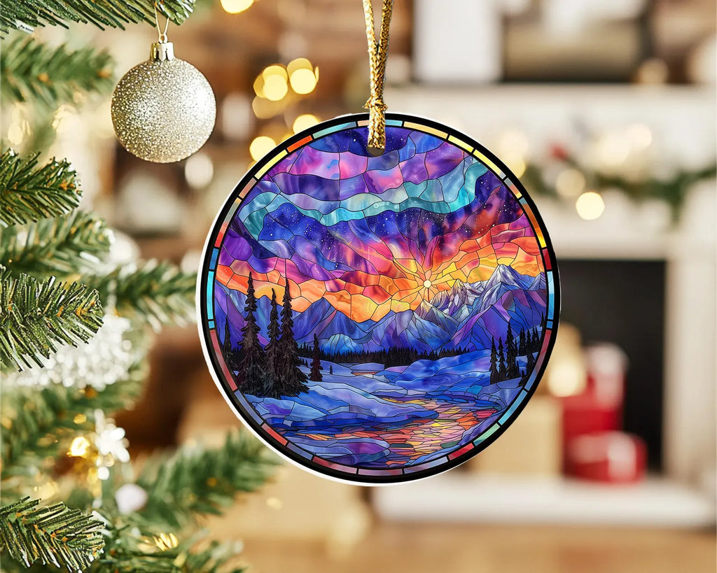 Denali National Park Ornament, National Park Christmas Ornament, US National Parks Ornament, Christmas Decoration, Christmas Gifts. COBILUMIE14