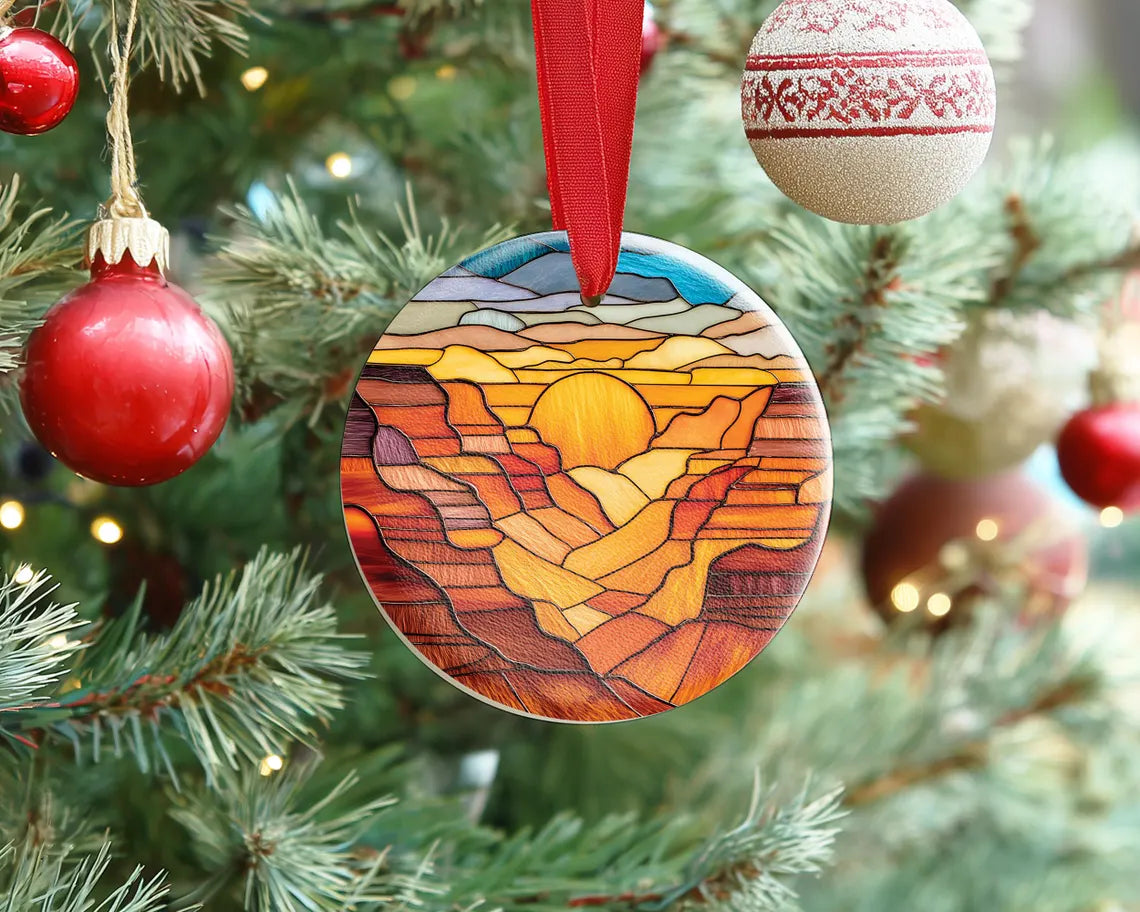 Grand Canyon Arizona Ornament, National Park Christmas Ornament, Grand Canyon National Park Gift, Christmas Decoration, Christmas Gifts. COBILUMIE83
