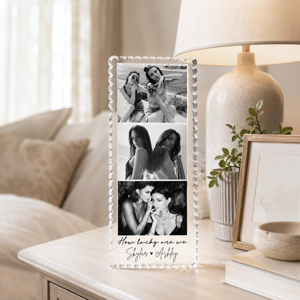 Custom Bestie Photos Acrylic Block, Custom Friendship Gift, Gift For Bestie, Best Friend Birthday Gift, BFF Gift, Gift For Her. PABILUMIE1
