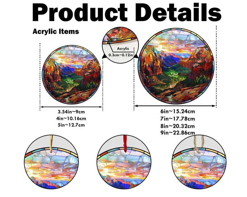 Zion National Park Ornament, National Park Christmas Ornament, Zion National Parks Gifts, Christmas Decoration, Christmas Gifts. COBILUMIE85