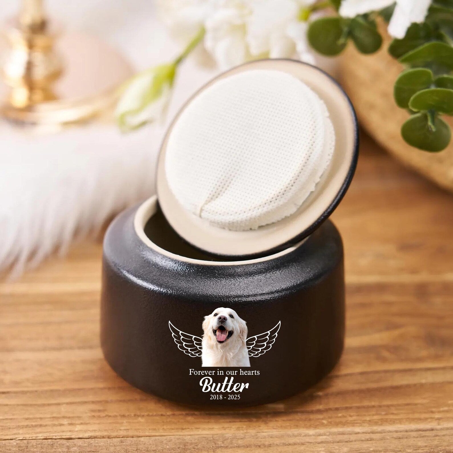 Personalized Pet Urn, Pet Memorial Gift, Urn For Dog, Pet Fur Memorial Keepsake, Pet Loss Gift, Dog Loss Sympathy Gift, Gift for Pet Lovers. MGBILUMIE4