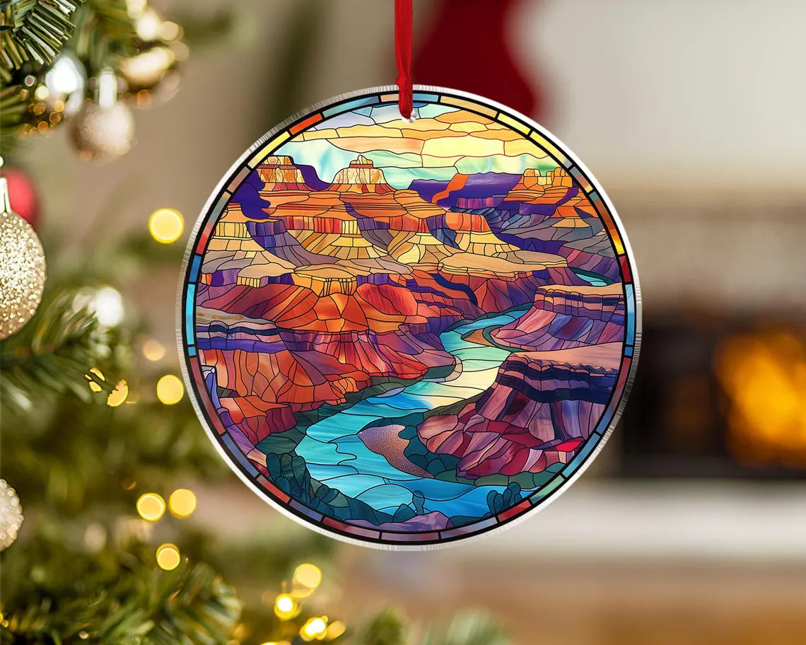 Grand Canyon National Park Ornament, National Park Christmas Ornament, US National Parks Gifts, Christmas Decoration, Christmas Gifts. COBILUMIE84