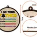 Personalized I Am Their Father Wooden Keychain, Custom Father's Day Keyring, Custom Dad Keychain, Dad Gift From Kids, Gift For Husband. FDBILUMIE31