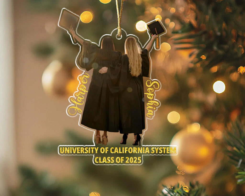 Custom Graduation Photo Ornament, Class of 2027 Ornament, High School Graduation Gift For Daughter, College Graduated Gift, Gift For Her. GDFDBILUMIE6