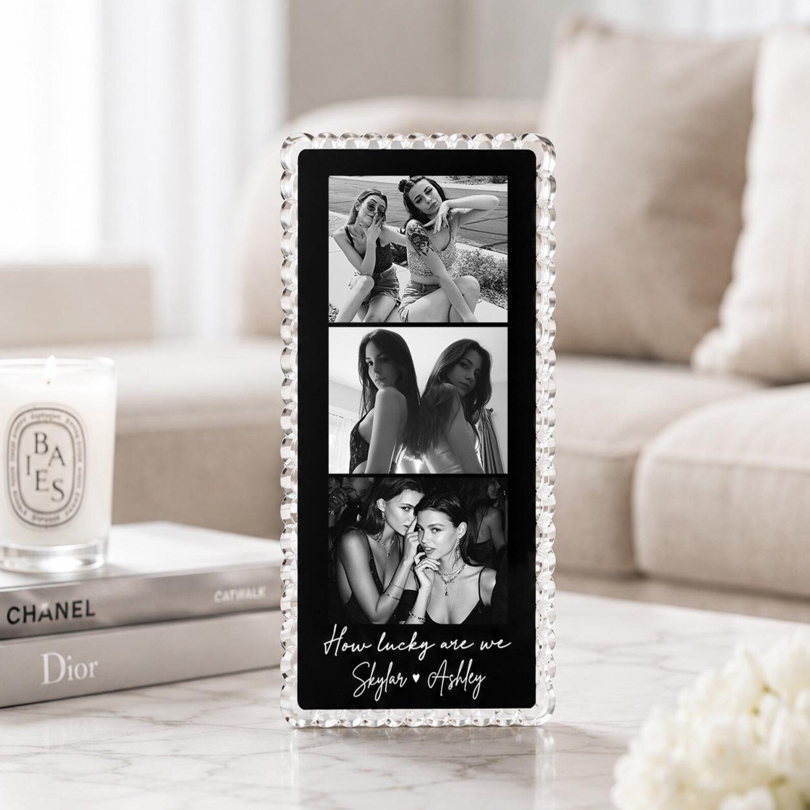 Custom Bestie Photos Acrylic Block, Custom Friendship Gift, Gift For Bestie, Best Friend Birthday Gift, BFF Gift, Gift For Her. PABILUMIE1