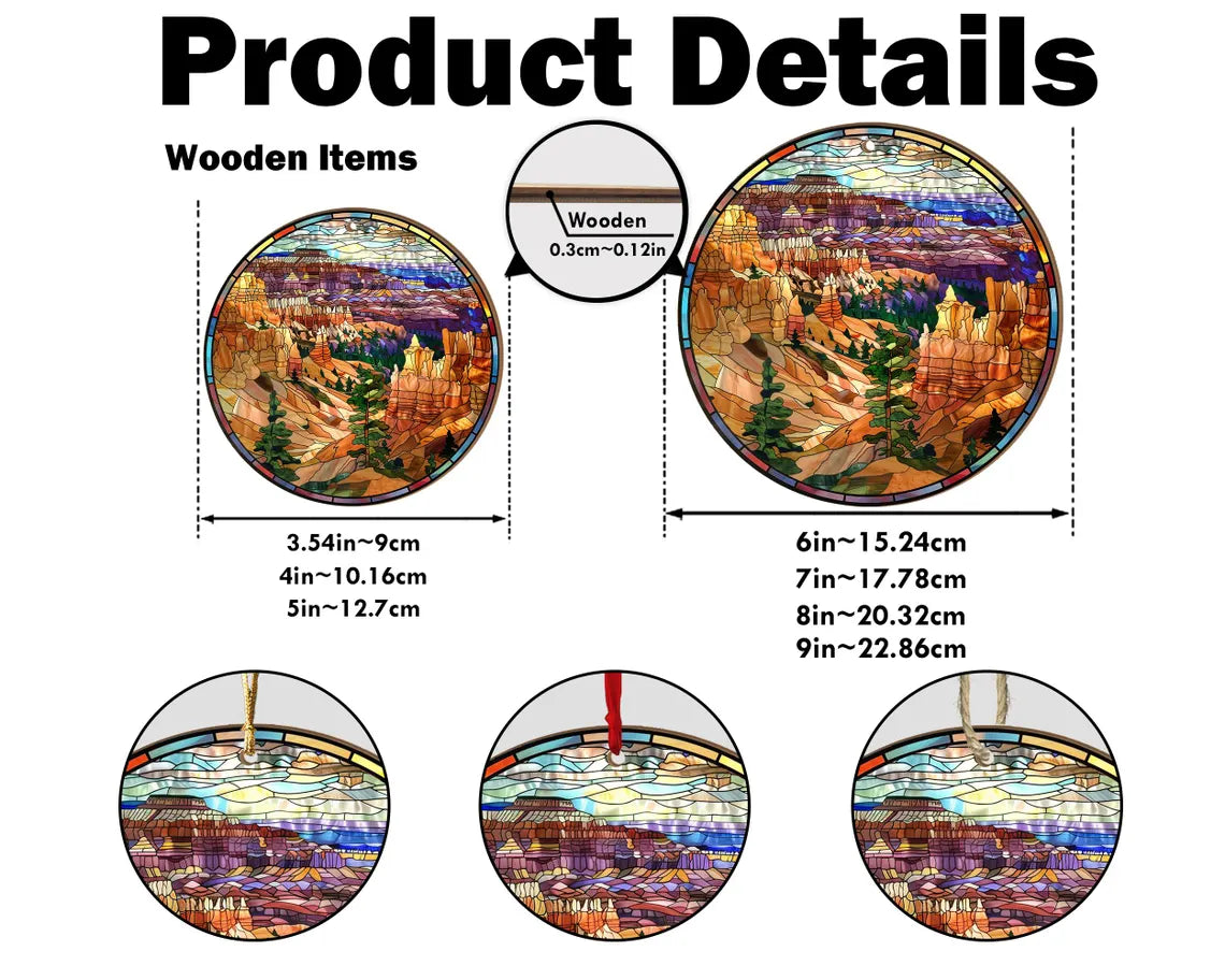 Bryce Canyon National Park Ornament, National Park Christmas Ornament, US National Parks Gift, Christmas Tree Decoration, Christmas Gifts. COBILUMIE86