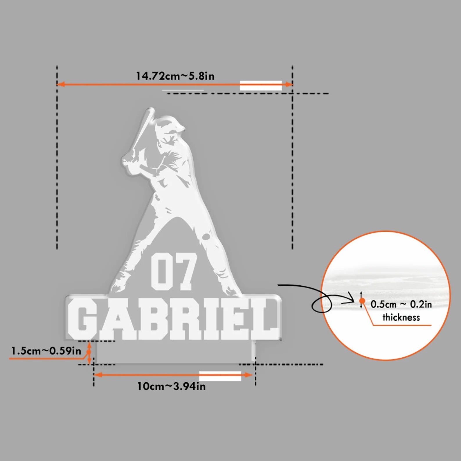 Personalized Softball Player Night Light, Softball Girl Gift, Softball Player Gift, Softball Fan Gift, Softball Coach Gift, Sport Gift. NLFRBILUMIE7