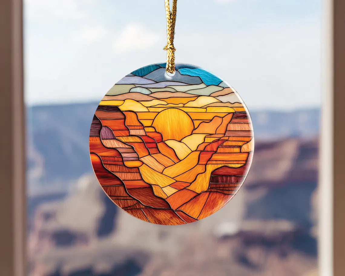 Grand Canyon Arizona Ornament, National Park Christmas Ornament, Grand Canyon National Park Gift, Christmas Decoration, Christmas Gifts. COBILUMIE83