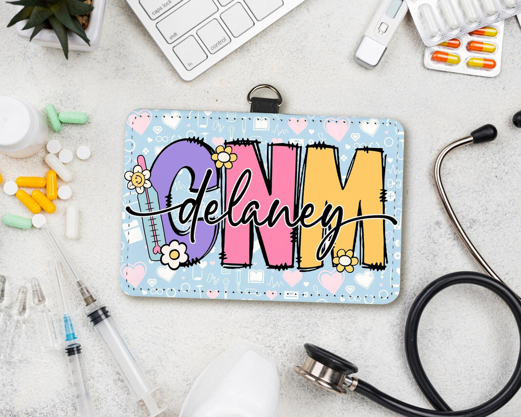Personalized Nurse ID Badge Holder, Gift For Nurse, RN NICU Gift, Nurse School Badge Holder, New Nurse Gift, Doctor Gift, Nurse Stuff. BHBILIMIE3