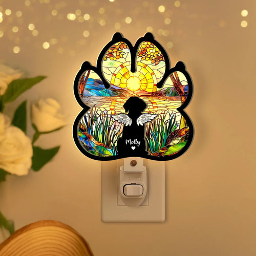 Custom Dog Loss Memorial Night Light, Custom Dog Memorial Gift, Pet Memorial Gift, Loss of Dog Sympathy Gift, Dog Remembrance Gift. SCCBILUMMIE48