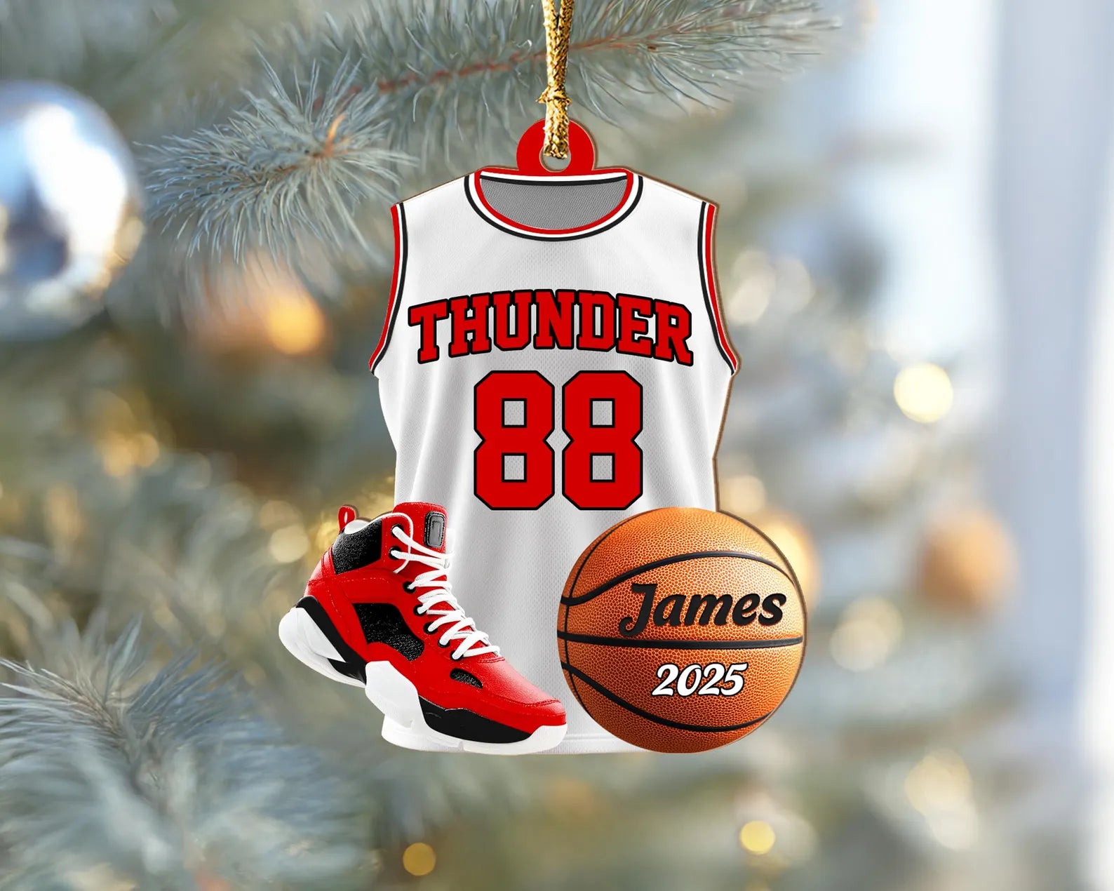 Personalized Basketball Player Ornament, Sport Ornament, Basketball Fan Gift, Basketball Team Gift, Team Christmas Gift, Christmas Decor. COBILUMIE58