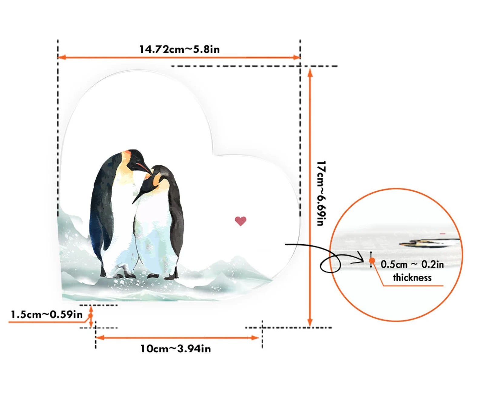Personalized Penguin Night Light, Custom Couple Night Light, Anniversary Gift, Gift For Girlfriend, Gift For Boyfriend, Gift For Her. NLFRBILUMIE17