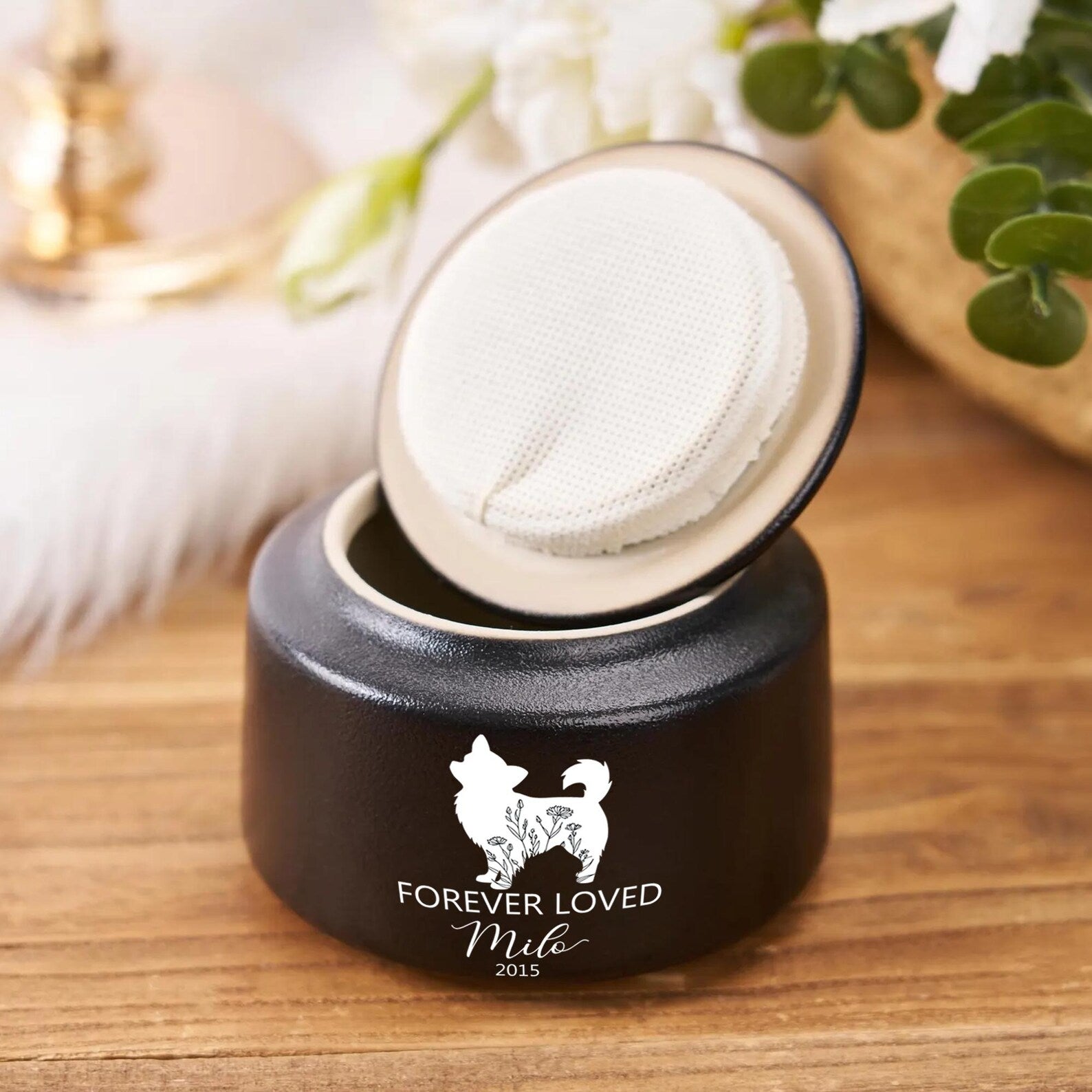Personalized Dog Memorial Urn, Pet Memorial Gift, Urn For Dog, Pet Fur Memorial Keepsake, Dog Loss Sympathy Gift, Gift For Dog Mom. MGBILUMIE2