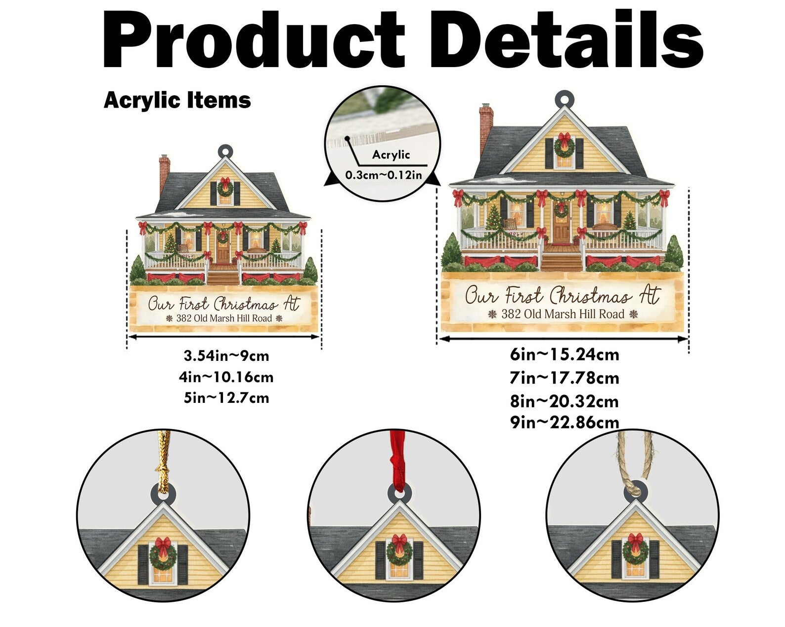 Personalized New Home Ornament, House Photo Ornament, New Home Christmas Gift, Housewarming Gift, Realtor Client Gift, Christmas Decor. COBILUMIE16