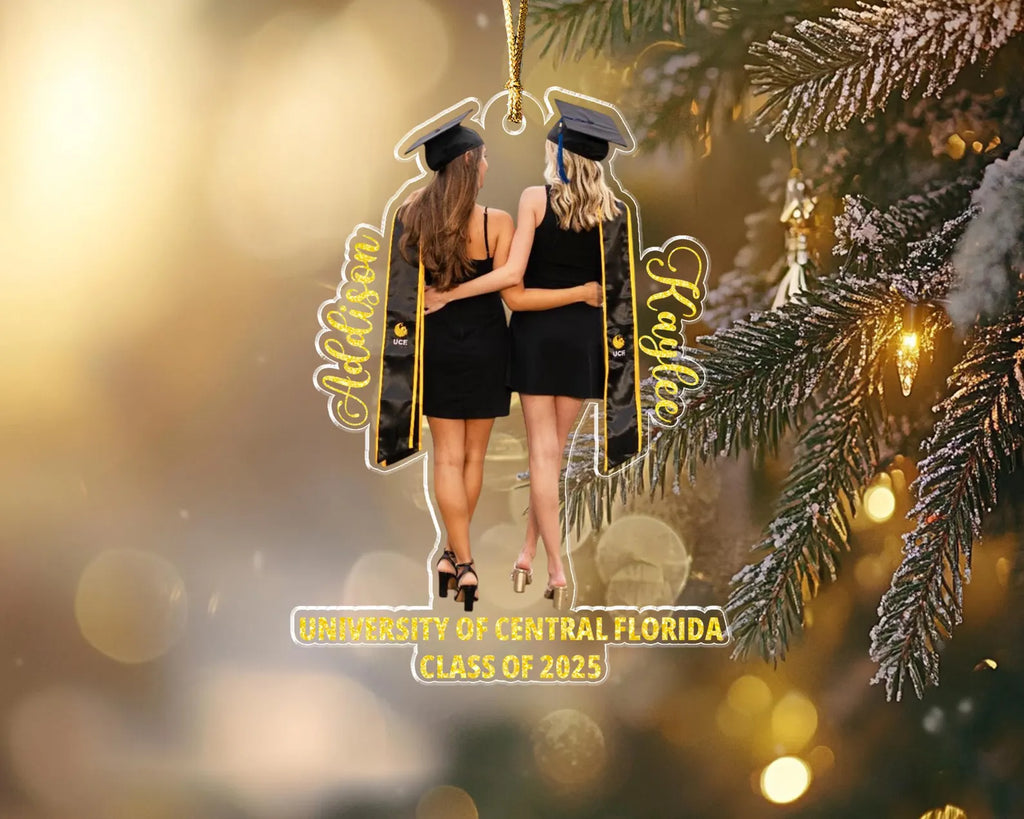 Custom Graduation Photo Ornament, Class of 2027 Ornament, High School Graduation Gift For Daughter, College Graduated Gift, Gift For Her. GDFDBILUMIE6
