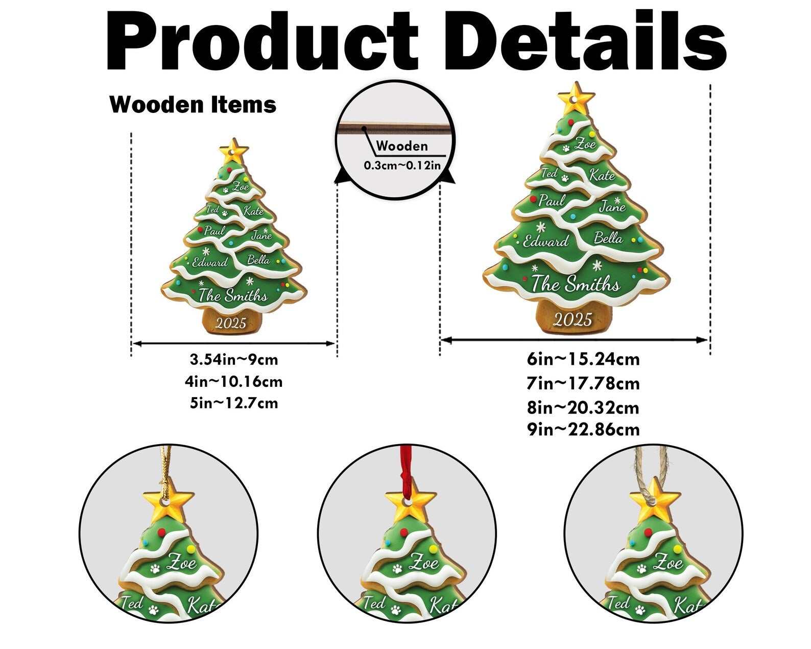 Personalized Family Christmas Ornament, Custom Family Tree Ornament, Family Name Ornament, Family Christmas Gift, Christmas Ornament 2026 COBILUMIE47