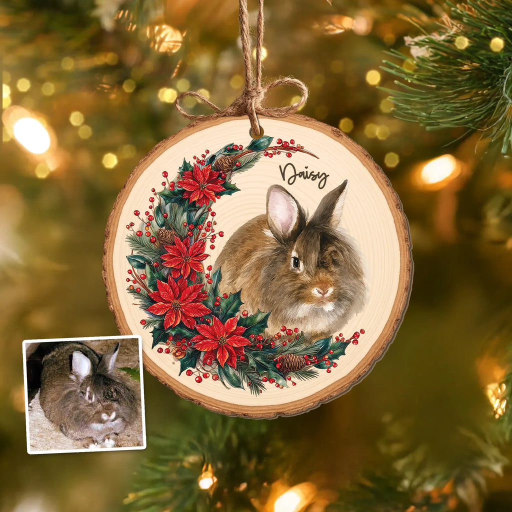 Custom Pet Portrait Wood Ornament, Pet Memorial Gift, Dog Christmas Ornament, Dog Lover Gift, Pet Lover Gift, Christmas Tree Decor. COBILUMIE20