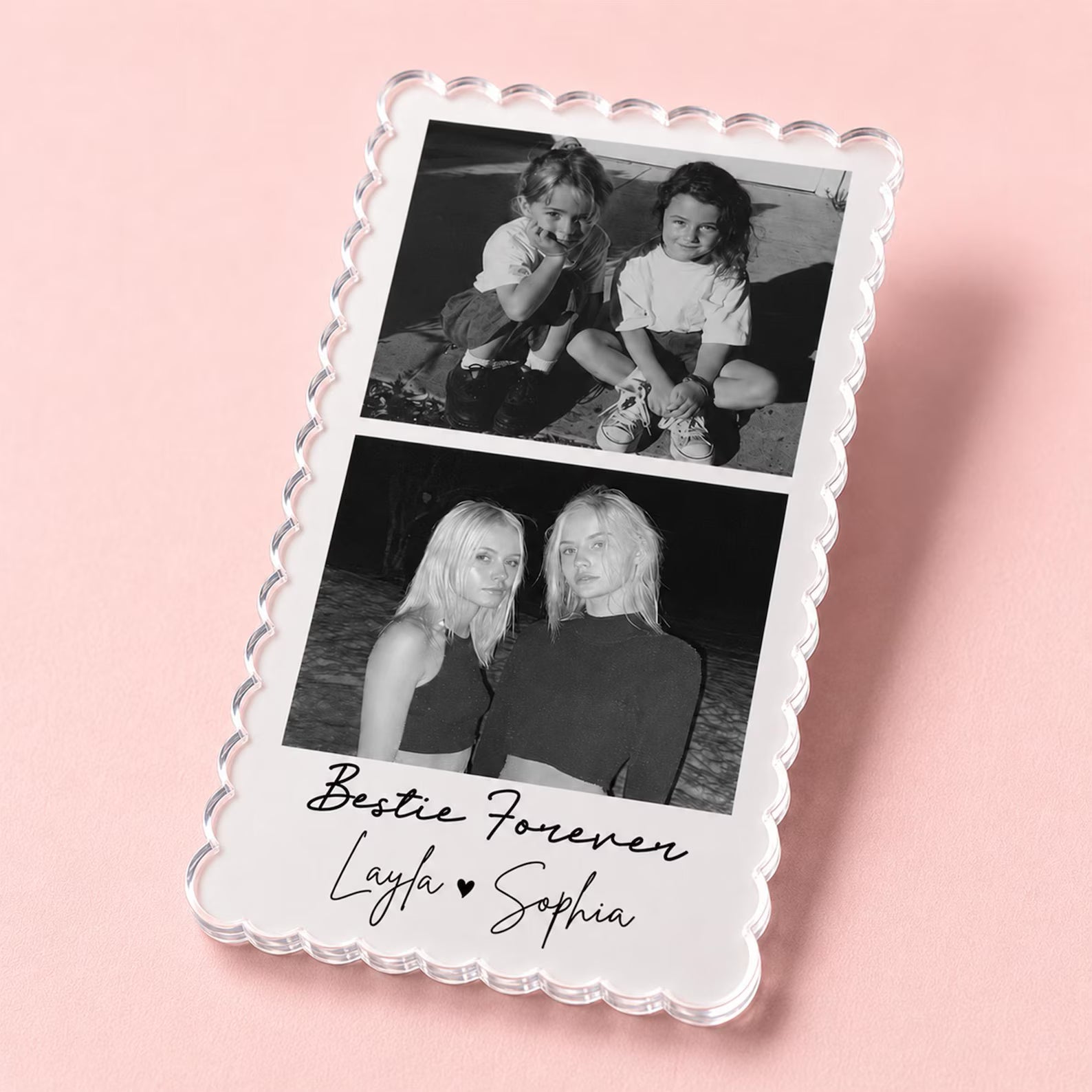 Custom Bestie Photo Strip Fridge Magnet, Bestie Birthday Gift, Friendship Gift, BFF Gift, Bridesmaid Gift, Gift For Bestie, Soul Sister Gift. PMBILUMIE2