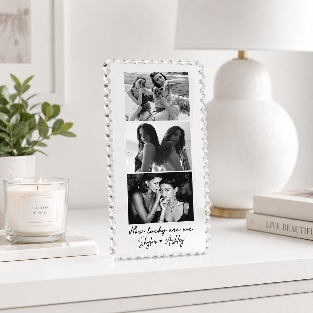 Custom Bestie Photos Acrylic Block, Custom Friendship Gift, Gift For Bestie, Best Friend Birthday Gift, BFF Gift, Gift For Her. PABILUMIE1