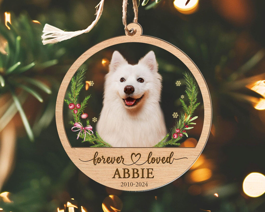 Personalized Cat Memorial Ornament, Custom Pet Christmas Ornament, Dog Christmas Ornament, Cat Christmas Ornament, Christmas Decoration.  COBILUMIE61