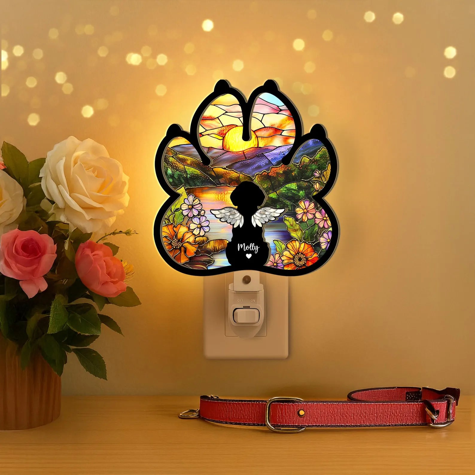 Custom Dog Loss Memorial Night Light, Custom Dog Memorial Gift, Pet Memorial Gift, Loss of Dog Sympathy Gift, Dog Remembrance Gift. SCCBILUMMIE48