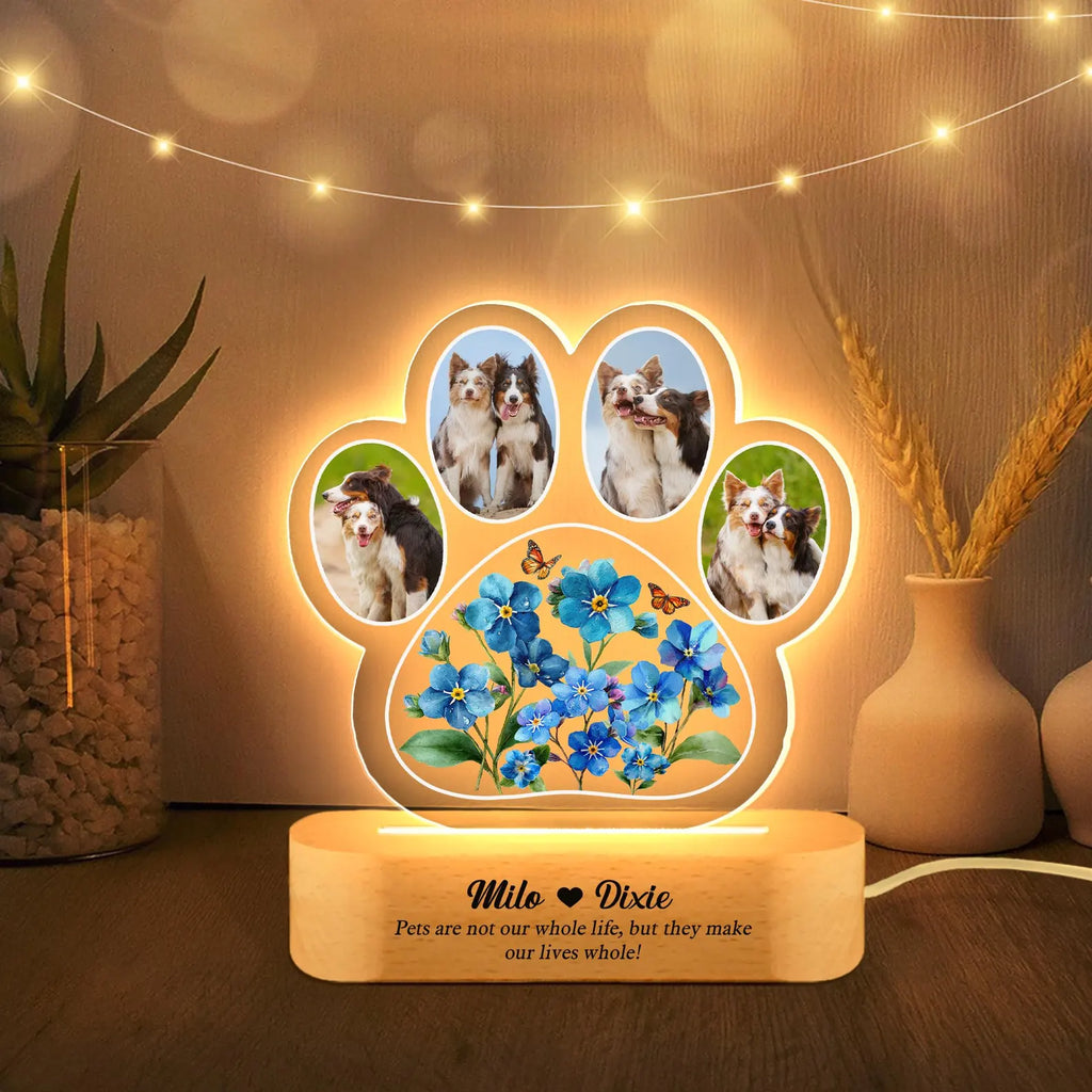 Custom Dog Memorial Photo Light, Pet Loss Sympathy Gift, Dog Memorial Gift, Loss of Cat Gift, Pet Memorial Gift, Pet Remembrance Gift. MGBILUMIE8
