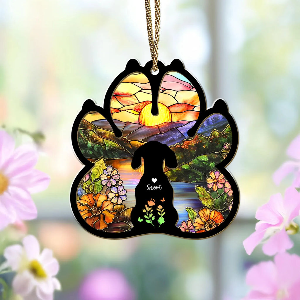 Personalized Dog Loss Suncatcher, Custom Dog Memorial Gift, Pet Memorial Gift, Loss of Dog Sympathy Gift, Dog Remembrance Gift, Dog Mom Gift. SCCBILUMMIE4