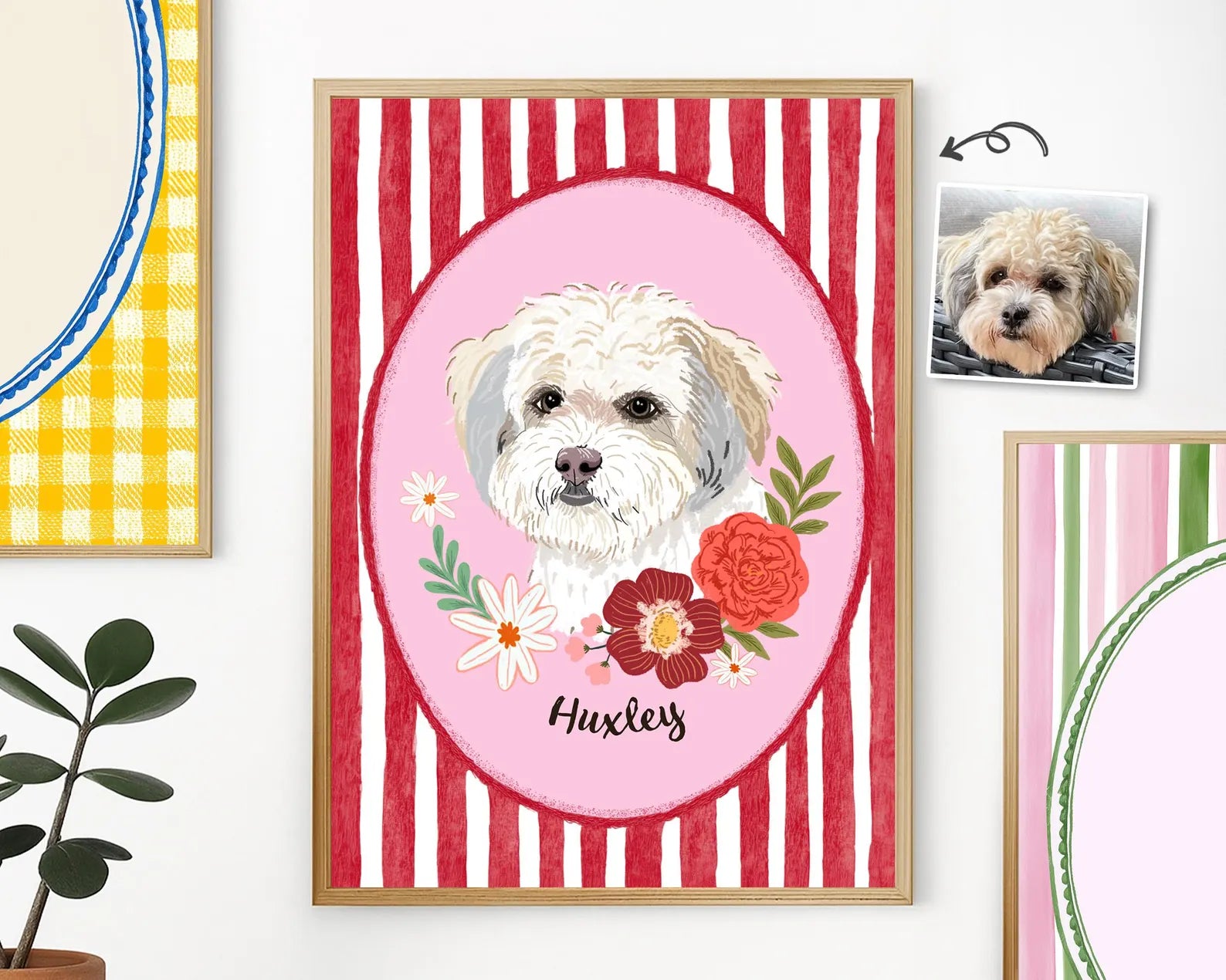Custom Pet Portrait Poster, Custom Dog Portrait Using Photo, Pet Portrait Wall Art, Cat Portrait Gift, Pet Memorial Gift, Pet Lover Gift. PTBILUMIE3