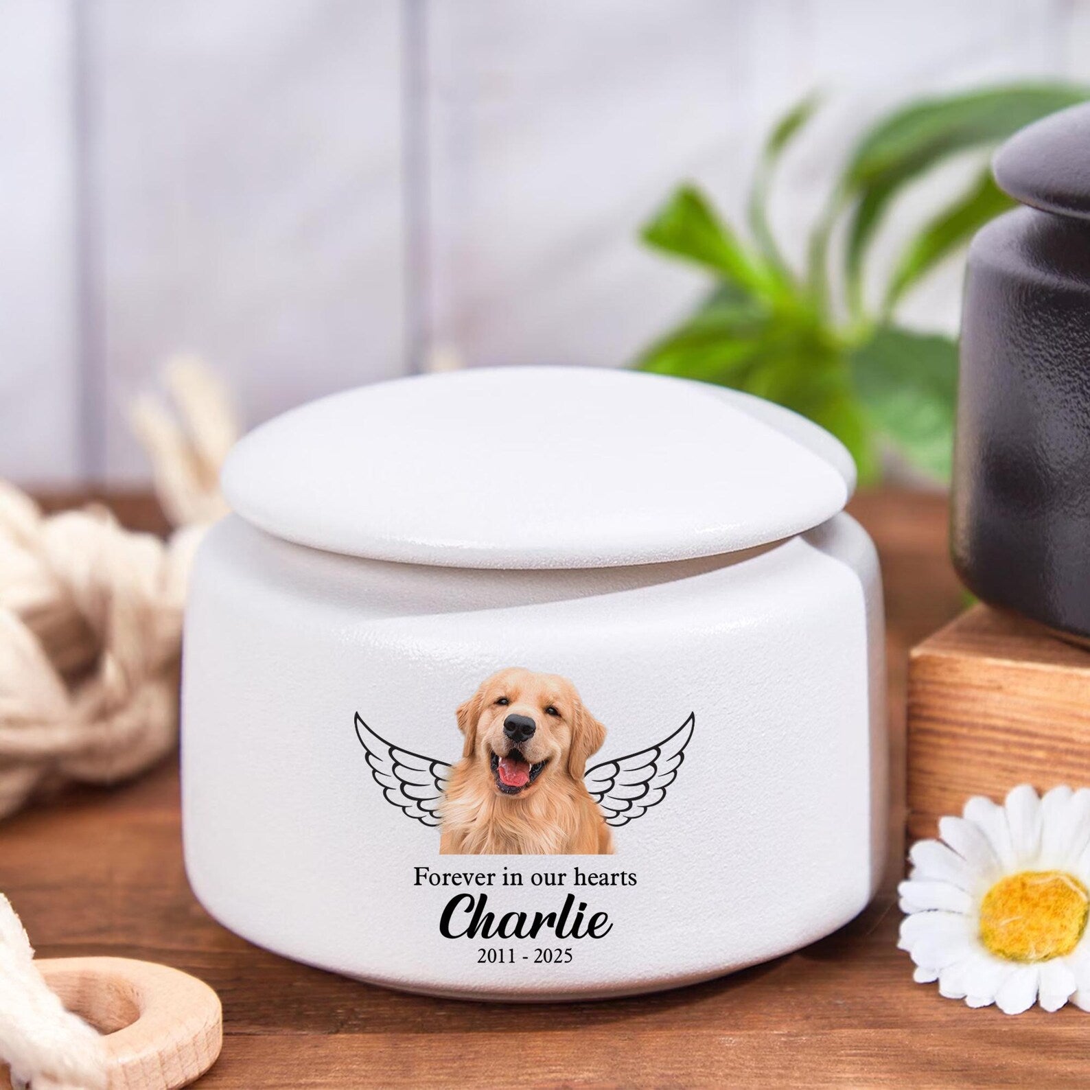 Personalized Pet Urn, Pet Memorial Gift, Urn For Dog, Pet Fur Memorial Keepsake, Pet Loss Gift, Dog Loss Sympathy Gift, Gift for Pet Lovers. MGBILUMIE4