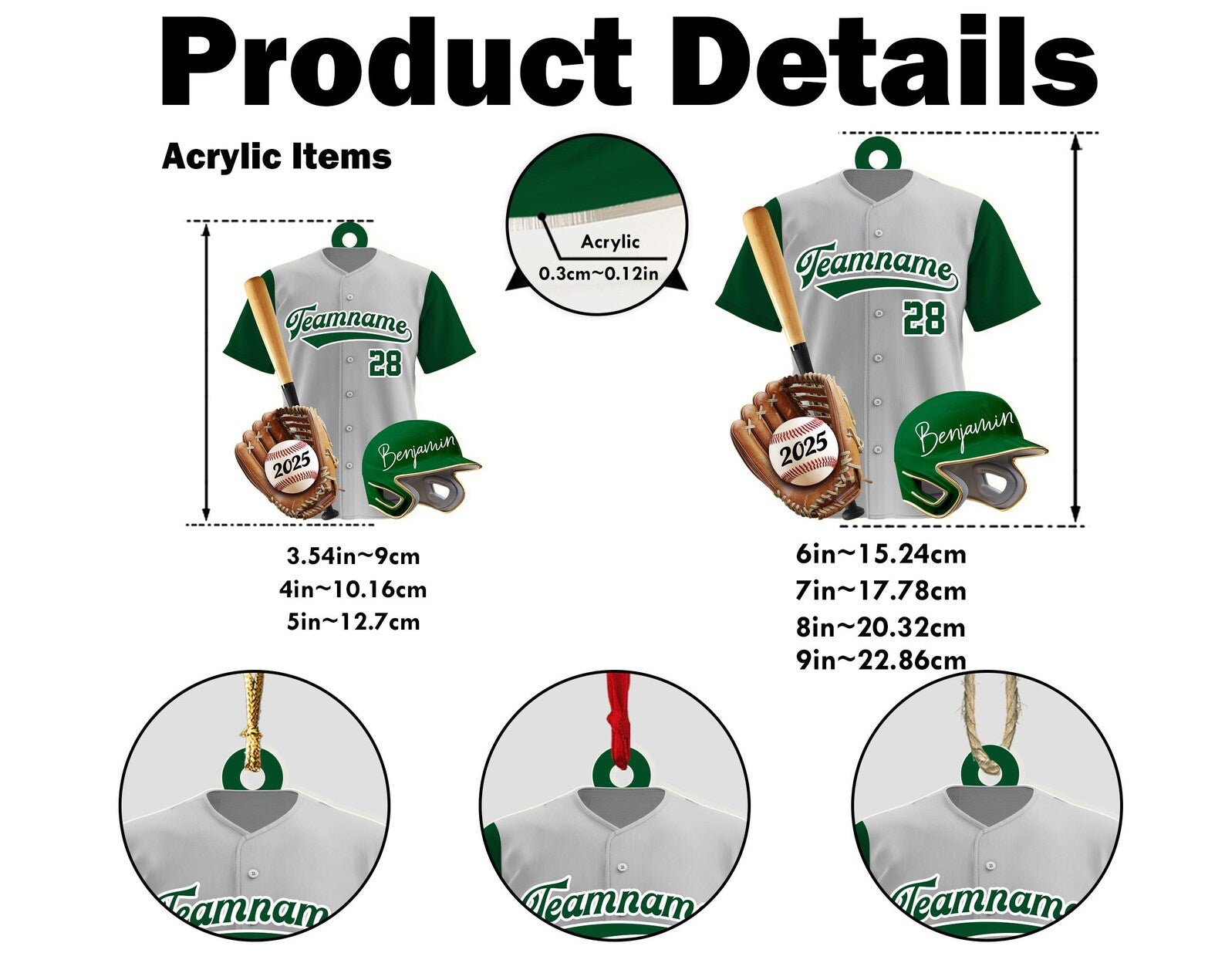 Personalized Baseball Player Christmas Ornament, Sport Ornament, Baseball Fan Gift, Baseball Team Gift, Team Christmas Gift, Christmas Decor. COBILUMIE15