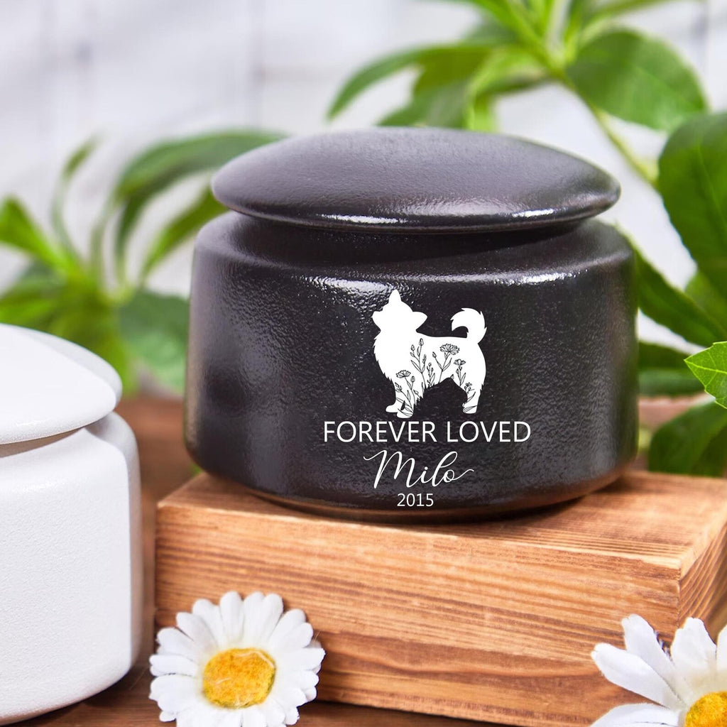Personalized Dog Memorial Urn, Pet Memorial Gift, Urn For Dog, Pet Fur Memorial Keepsake, Dog Loss Sympathy Gift, Gift For Dog Mom. MGBILUMIE2