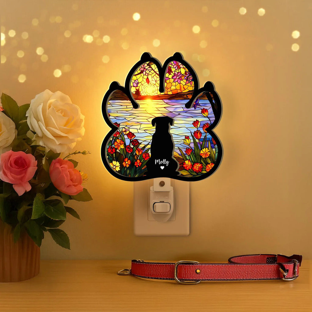 Custom Dog Loss Memorial Night Light, Custom Dog Memorial Gift, Pet Memorial Gift, Loss of Dog Sympathy Gift, Dog Remembrance Gift. SCCBILUMMIE48