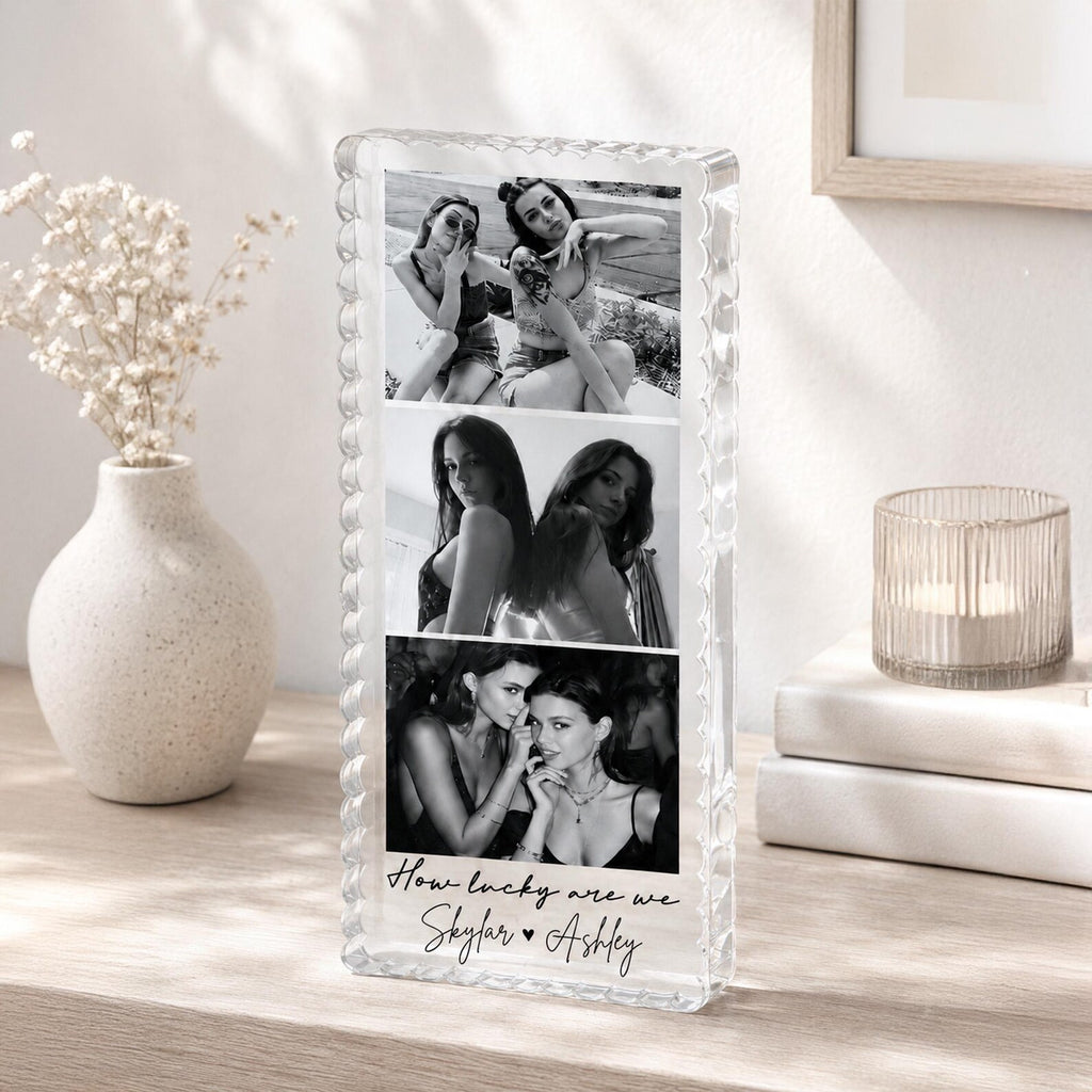 Custom Bestie Photos Acrylic Block, Custom Friendship Gift, Gift For Bestie, Best Friend Birthday Gift, BFF Gift, Gift For Her. PABILUMIE1