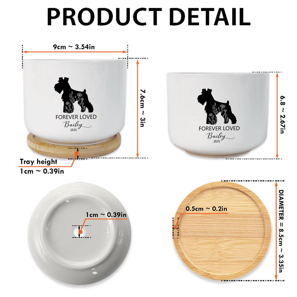 Custom Dog Memorial Planter, Custom Dog Plant Pot, Dog Memorial Gift, Loss of Dog Sympathy Gift, Pet Loss Gift, Pet Memorial Gift. MGBILUMIE5