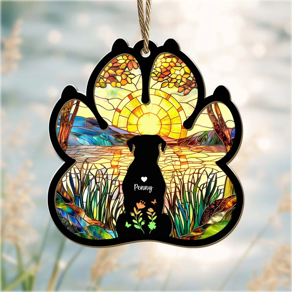 Personalized Dog Loss Suncatcher, Custom Dog Memorial Gift, Pet Memorial Gift, Loss of Dog Sympathy Gift, Dog Remembrance Gift, Dog Mom Gift. SCCBILUMMIE4