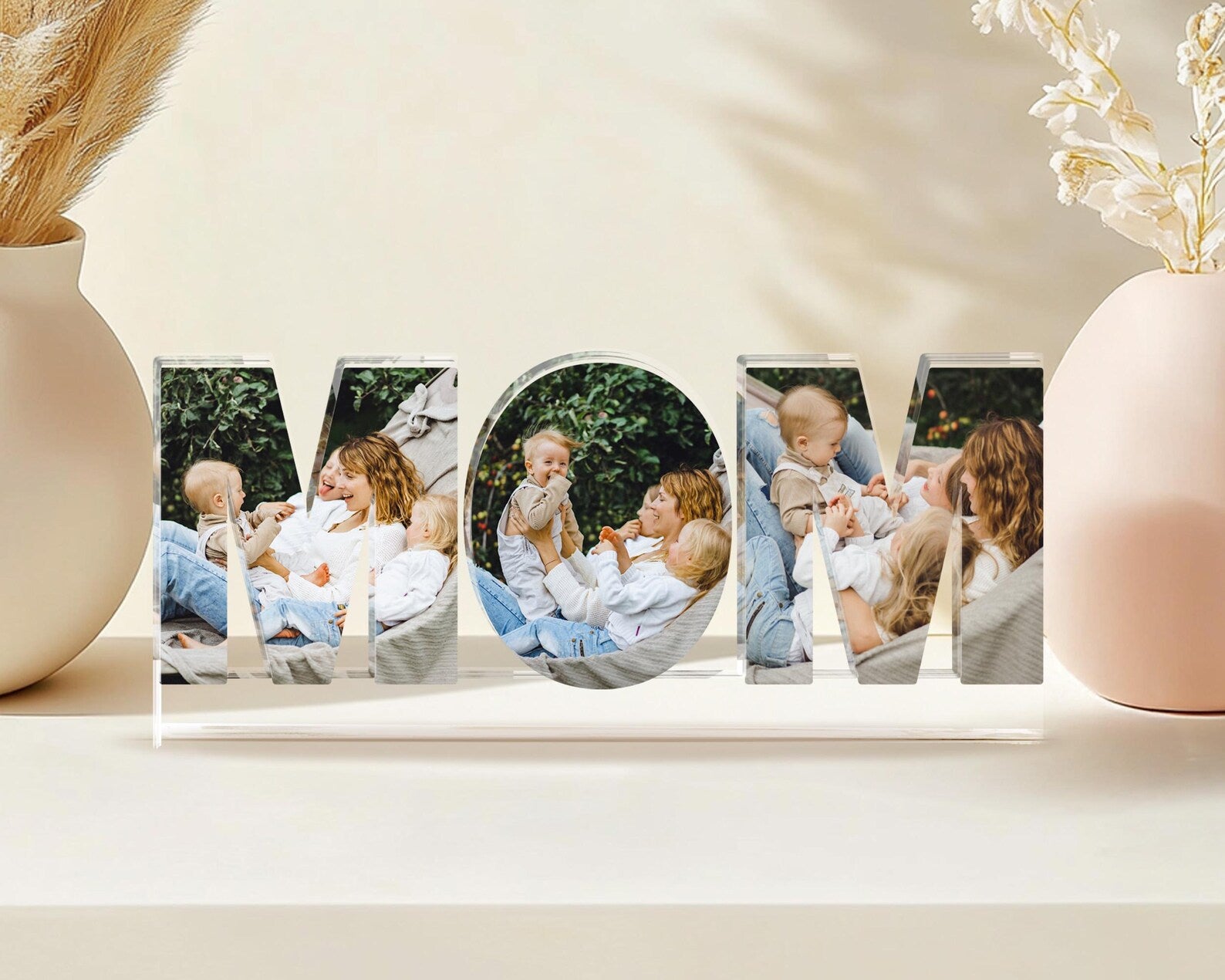 Custom Mom Photo Collage Acrylic Block, Mama Gift, Mother's Day Gift, New Mom Gift, Mom Birthday Gift, Mom Gift From Kids, Gift For Mum. MDBILUMIE17