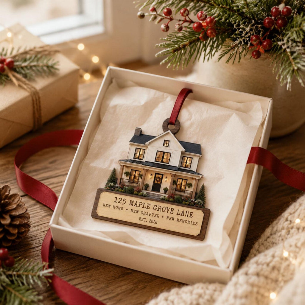 Personalized House Photo Wooden Ornament, Custom New Home Christmas Ornament, First Home Gift, Housewarming Gift, New Home Keepsake 2026	COBILUMIE104